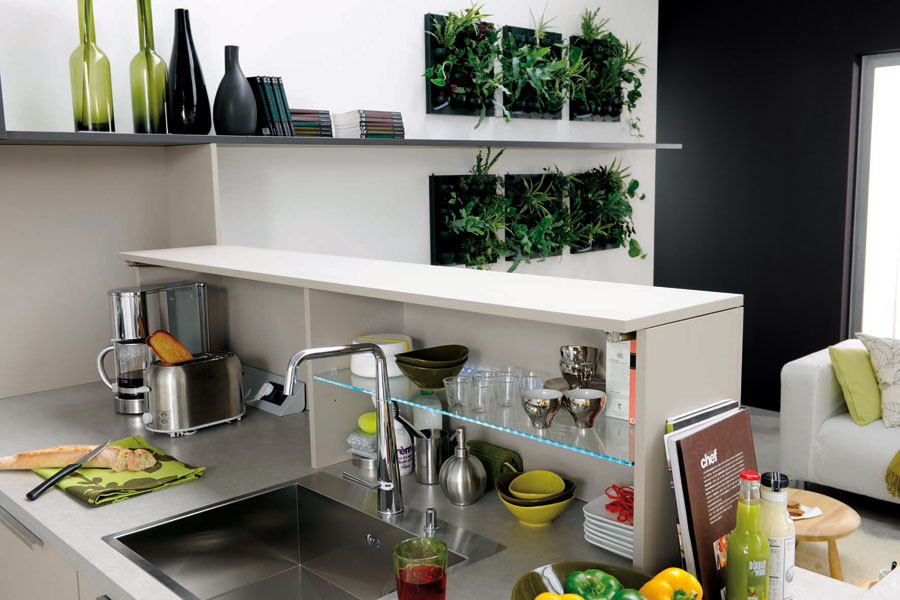 Concept Confluence : TREND - Taupe Mat Ligne « Les Tentations » de Cuisinella Concept Confluence : TREND - Taupe Mat Ligne « Les Tentations » de Cuisinella - cuisine équipée