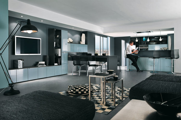 Inspiration Chambre Bleu Gris : Cuisine aménagée les nouveautés 2011 de Mobalpa Inspiration Inspiration Chambre Bleu Gris : Cuisine aménagée les nouveautés 2011 de Mobalpa Inspiration