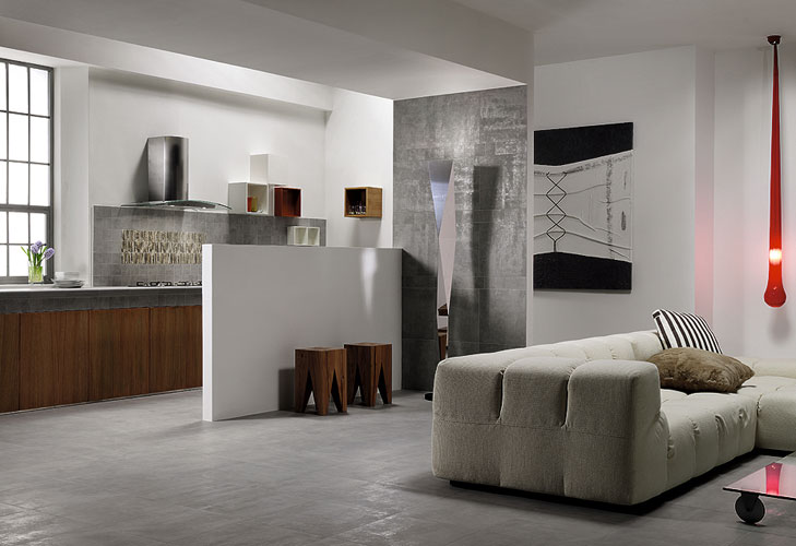 Aurillac de Marca Corona chez Espace Aubade sol cuisine-carrelage