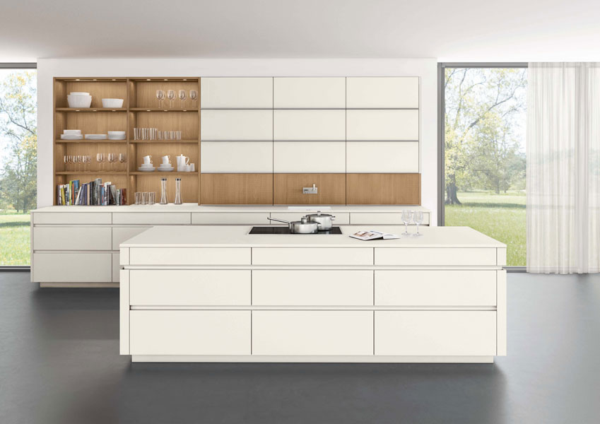 Classic-FS/Avance-FS/Timber de Leicht cuisine blanche-cuisine haut de gamme